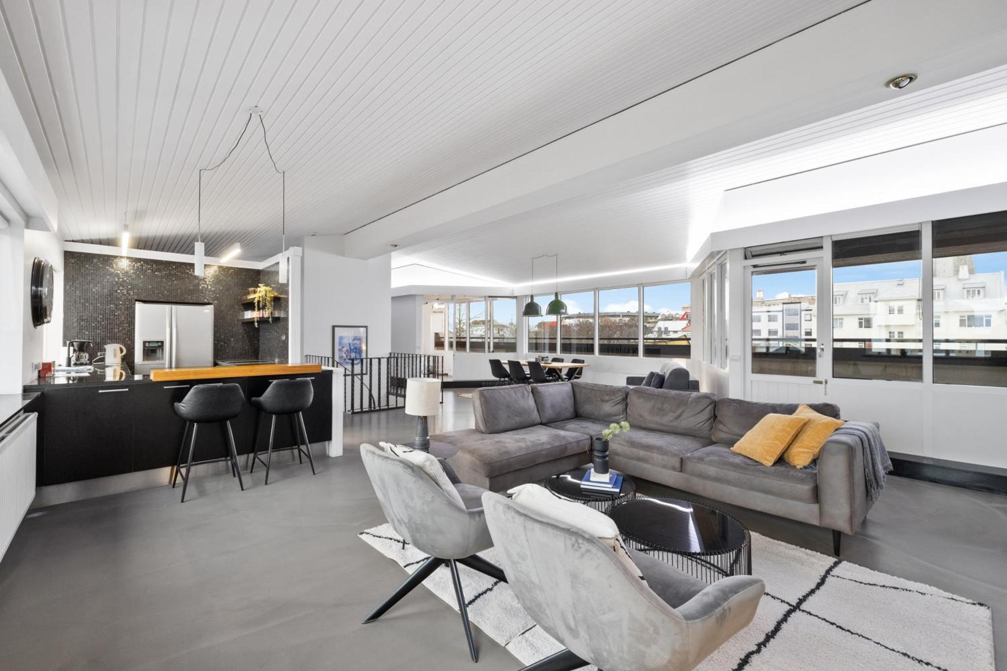 Penthouse Apt On The Shopping Street-Free Parking Reykjavík Eksteriør billede